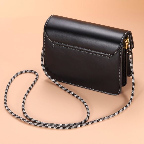 Crossbody Satchel For Lightweight Strap Bags Soft Pu Textured Bag Compact - Picture 5 of 7